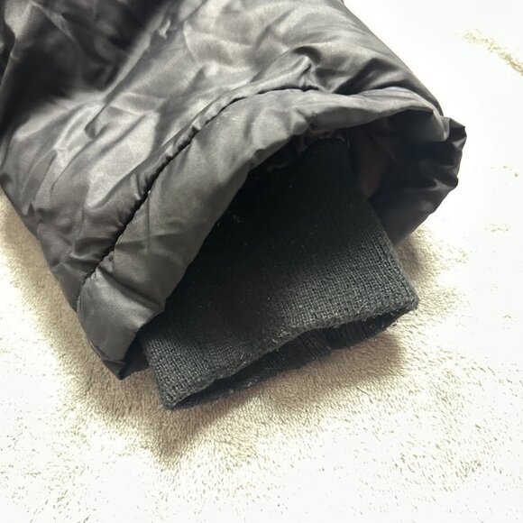 Avirex Jacket Men's Medium 8 Black Puffer Lined Hooded Embroidered Logo - Picture 16 of 16